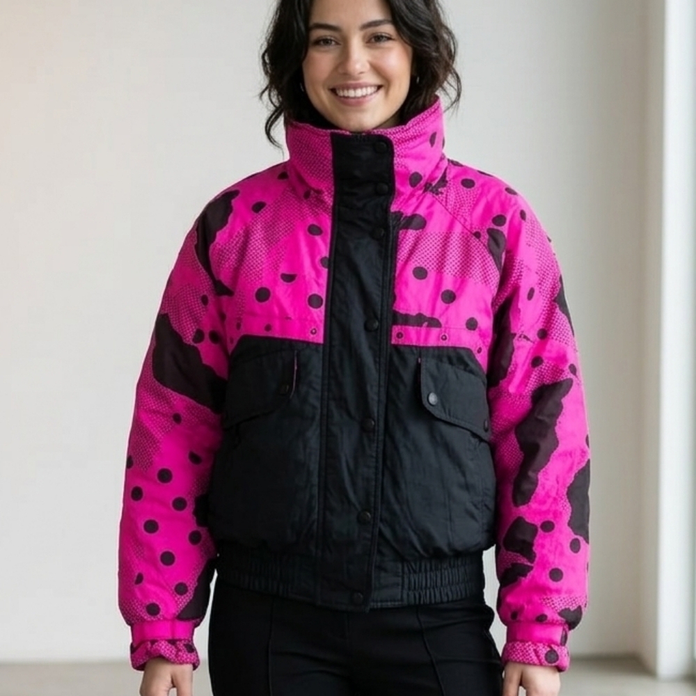 𝅺Animal Print Tyrolia Down Jacket EUC ❤️